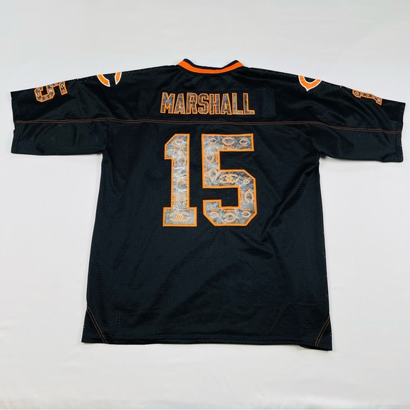BRANDON MARSHALL Chicago Bears #15 Nike Onfield  NFL Black Jersey Size: 52 - Picture 12 of 16